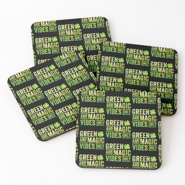 Item preview, Green And Magic Vibes Only Irish Lucky Green Shamrock designed and sold by stareongroup.