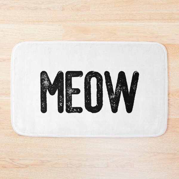 Item preview, Meow (Black Text) designed and sold by meowmeup.