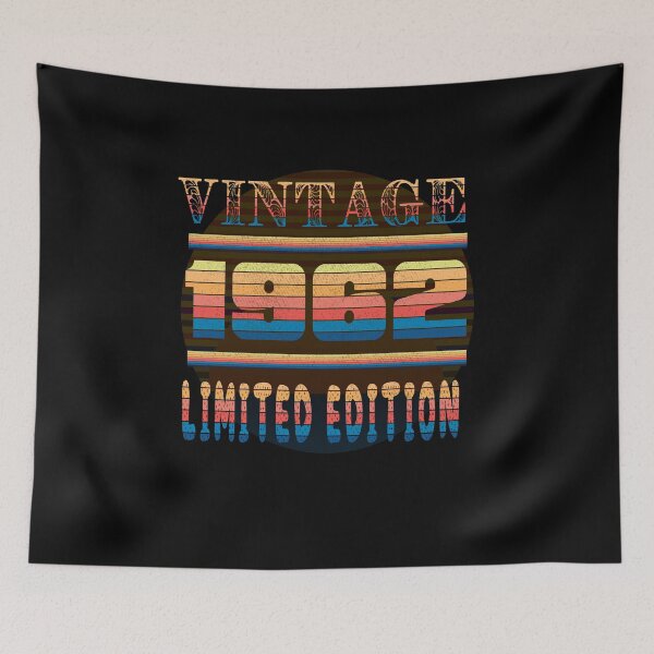 Item preview, Born In 1962 Vintage limited edition, 60 Year Old Gifts, 60th Birthday Retro design designed and sold by soniashah.