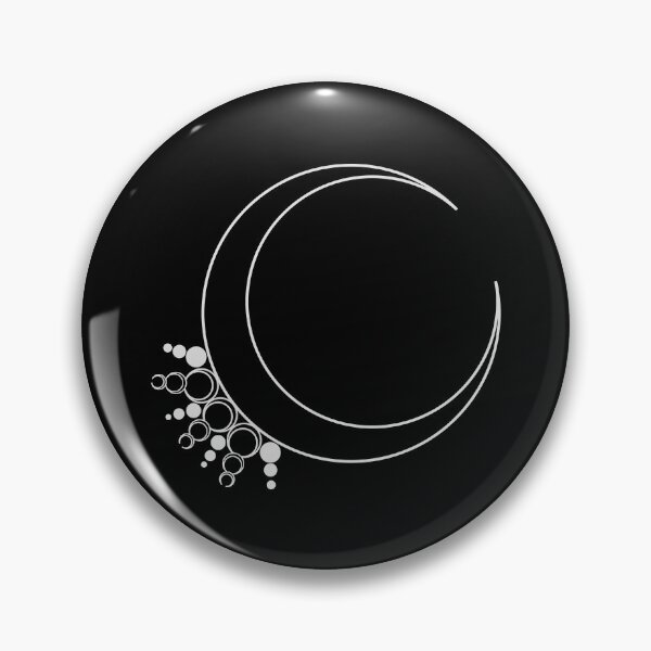 Item preview, Gray Crescent Moon Minimalist Magic Art designed and sold by MetaCynth.