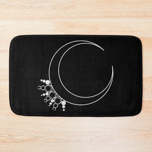 Item preview, Gray Crescent Moon Minimalist Magic Art designed and sold by MetaCynth.
