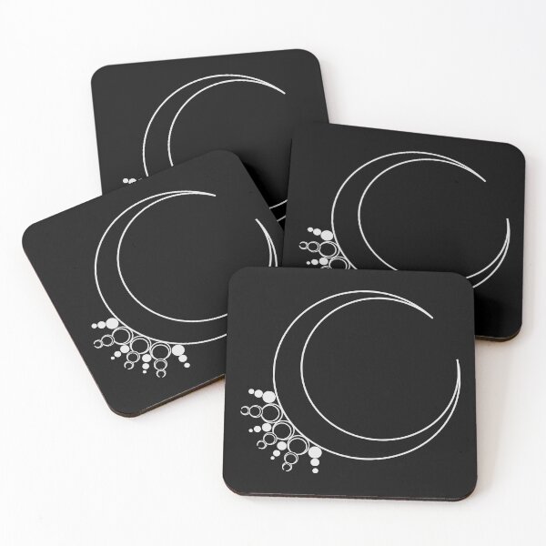 Item preview, Gray Crescent Moon Minimalist Magic Art designed and sold by MetaCynth.