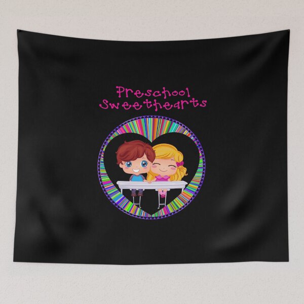 Item preview, Preschool Sweethearts (on Black) designed and sold by PawsitiveMum.