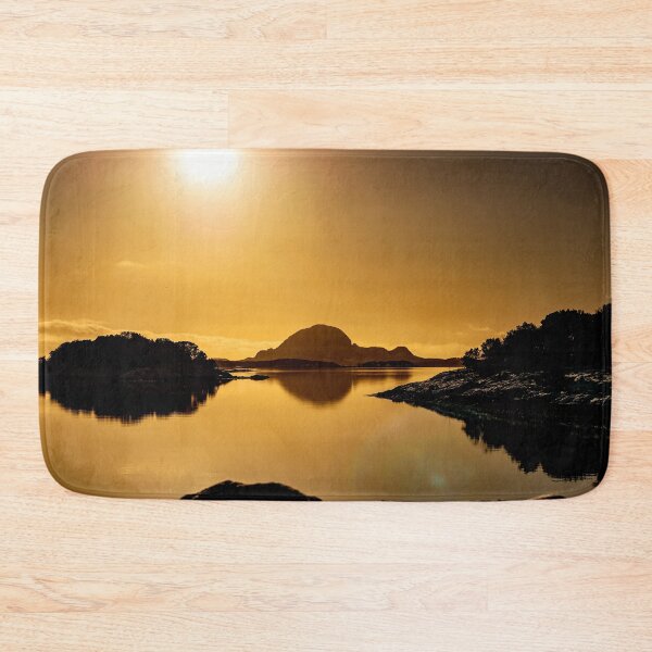 Item preview, Torghatten in Sunset Art Print designed and sold by Nils Petter Stein.