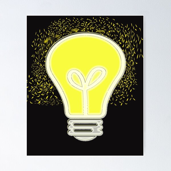 Light bulb, thinking, idea Poster by DerSenat