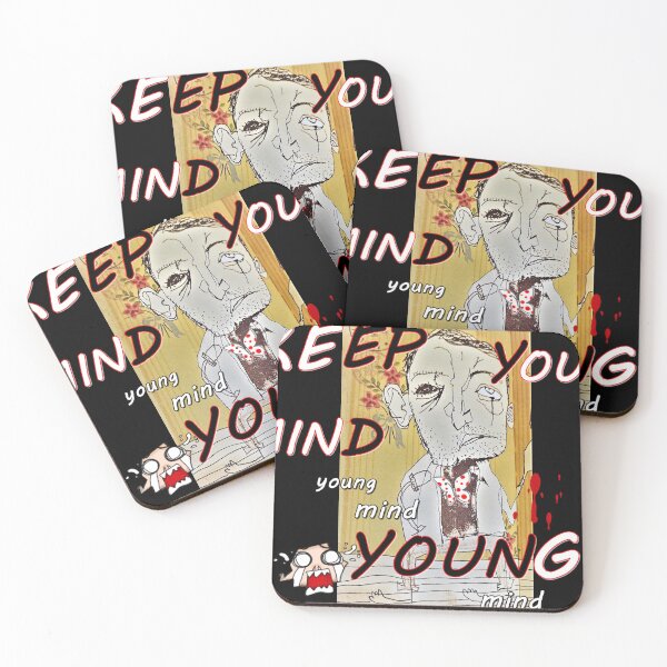Item preview, Keep your mind young, inscriptions, letters abcdef, sentences, wise words, designed and sold by NessArtByEwa.