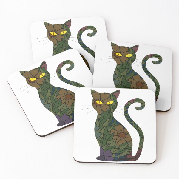 Item preview, Cat in Lotus Tattoo cut sticker for cat lover designed and sold by azzeddine  ⭐⭐⭐⭐⭐.