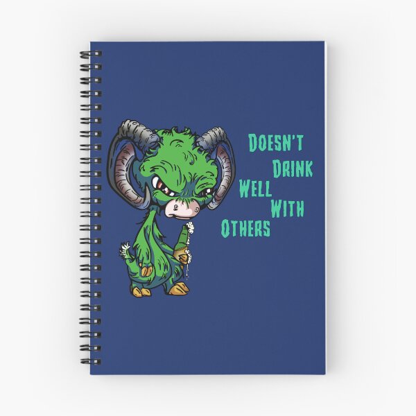 Item preview, Green Cartoon Drink GOAT - Doesn't Drink Well with Others designed and sold by iduzarts.