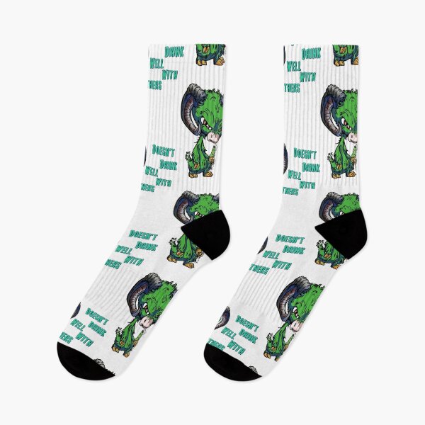 Item preview, Green Cartoon Drink GOAT - Doesn't Drink Well with Others designed and sold by iduzarts.