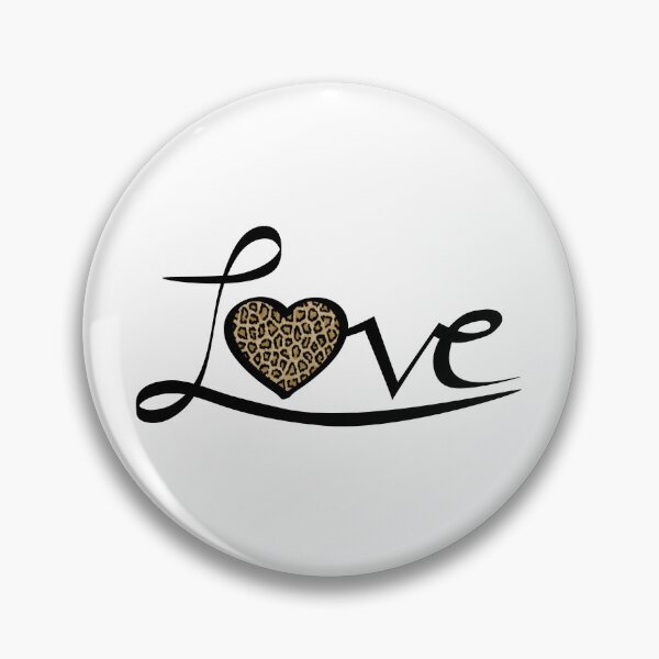 Item preview, Cute love typography with leopard heart designed and sold by pixxart.
