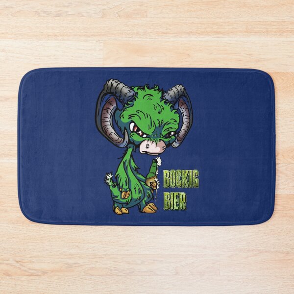Item preview, Green Cartoon Drink GOAT - Bockig Bier designed and sold by iduzarts.