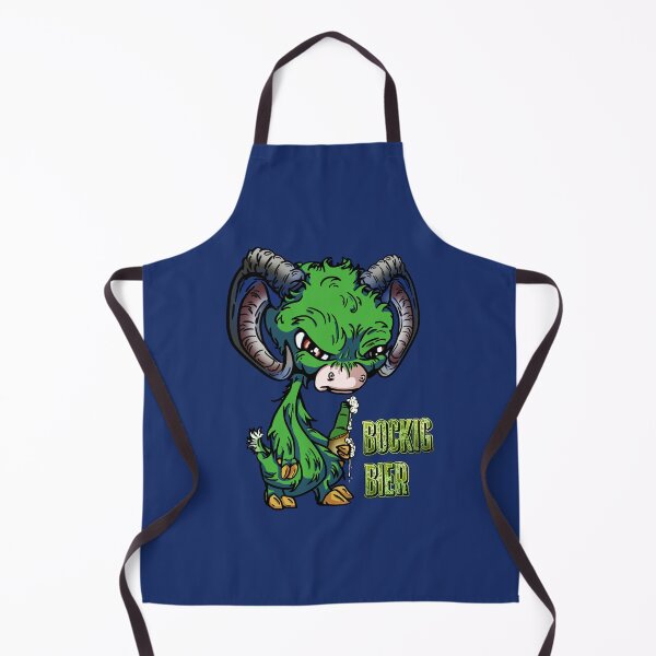 Item preview, Green Cartoon Drink GOAT - Bockig Bier designed and sold by iduzarts.