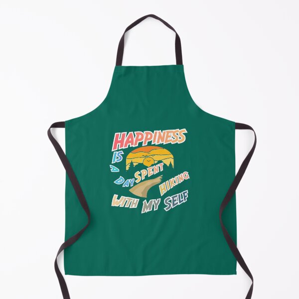 Item preview, Happines is a day spent hiking with my self designed and sold by Mohamed Knibaa.
