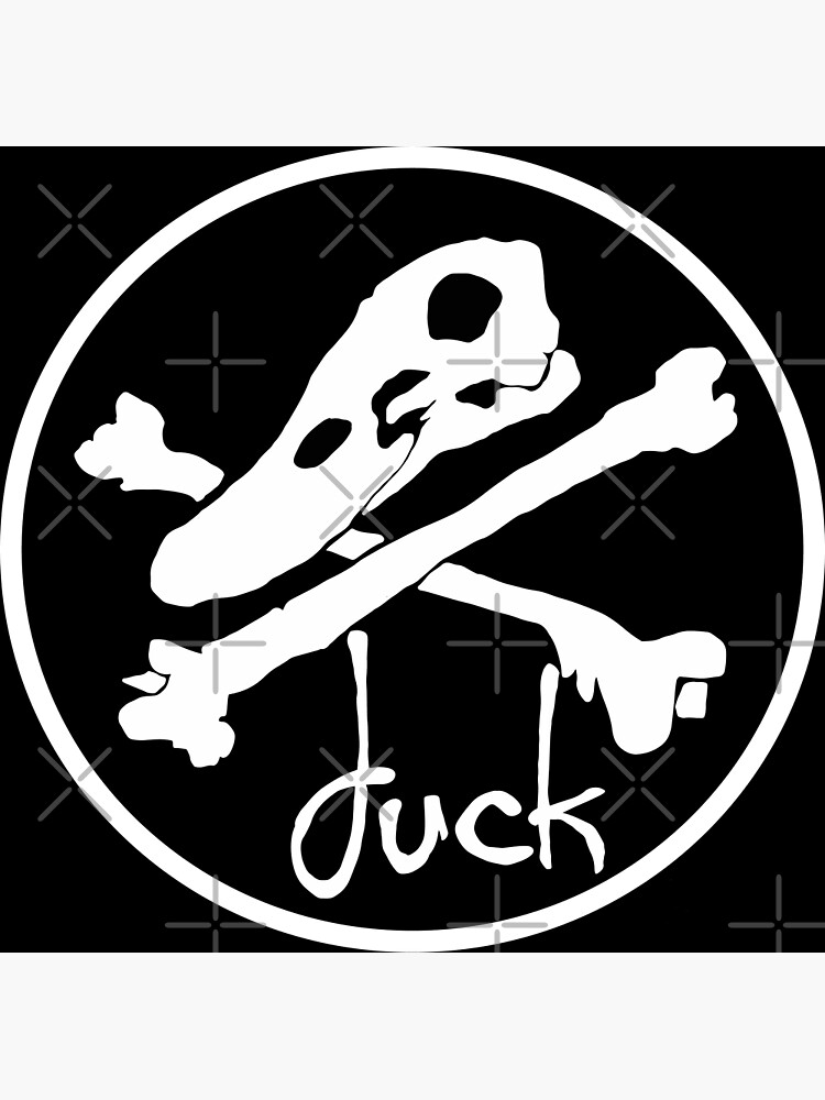 "Duck Head Skull Face" Poster for Sale by PapaDuck74 Redbubble