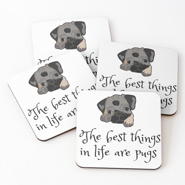 Item preview, The best things in life are pugs. A gift for pug lovers who are crazy about their dogs. Pug lovers who think their dogs are the best. Pugmadness designed and sold by Doggymadness.