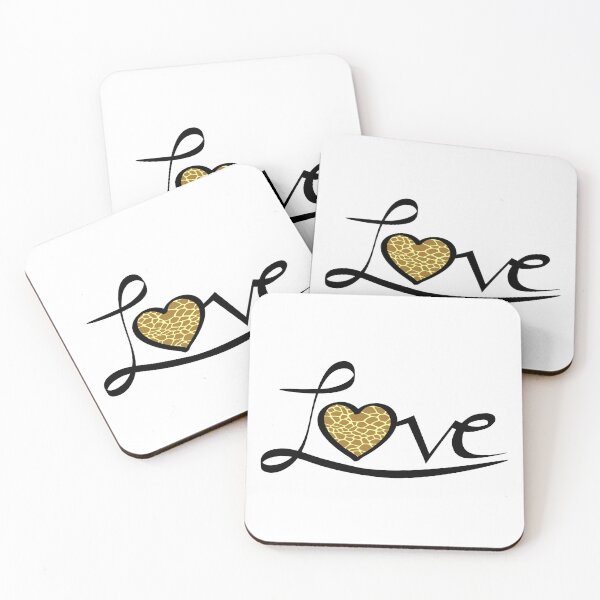 Item preview, Safari love - Cute love typography with giraffe heart designed and sold by pixxart.