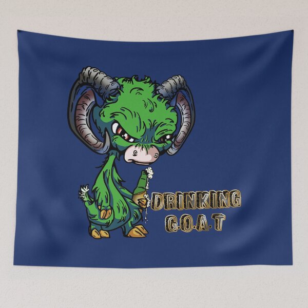 Item preview, Green Cartoon Drink GOAT - Greatest of all time designed and sold by iduzarts.
