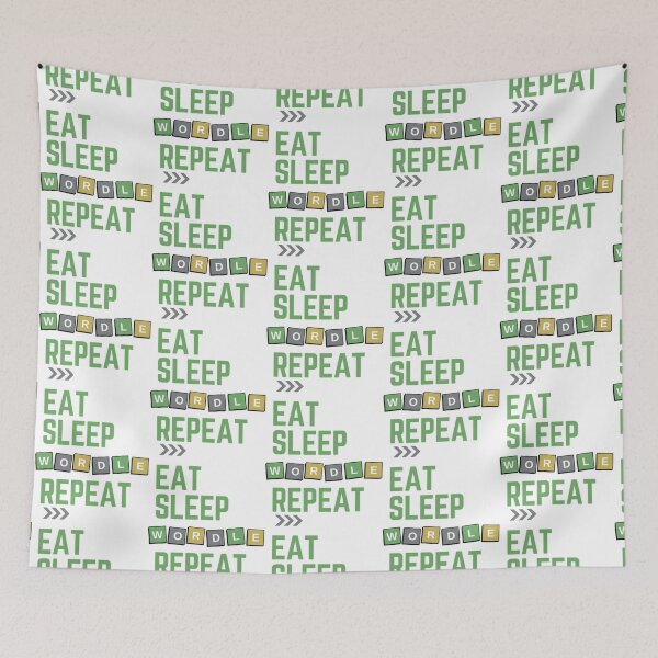Item preview, Eat Sleep Wordle Repeat         designed and sold by TivertonRose.