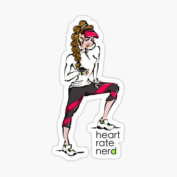 Heart rate nerd Sticker