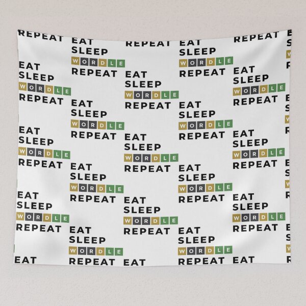 Item preview, Eat Sleep Wordle Repeat    designed and sold by TivertonRose.