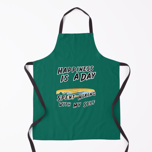 Item preview, Happines is a day spent hiking with my self designed and sold by Mohamed Knibaa.