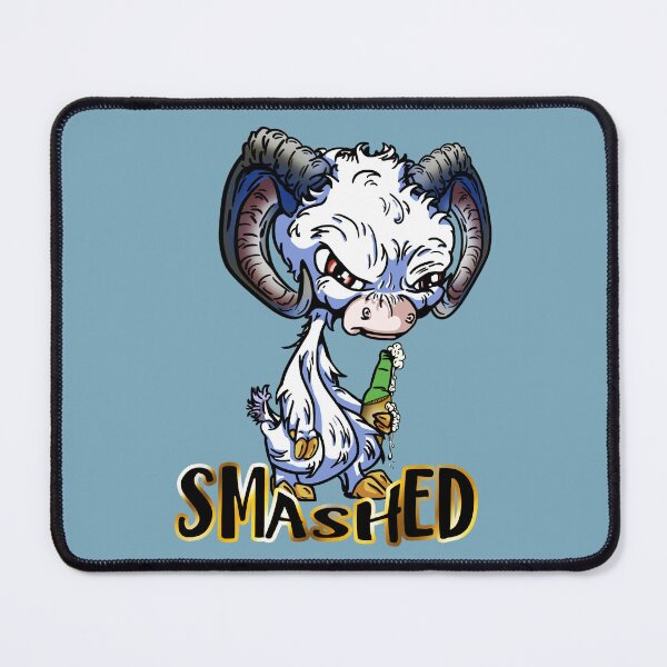 Item preview, White Cartoon Drink GOAT - Smashed designed and sold by iduzarts.