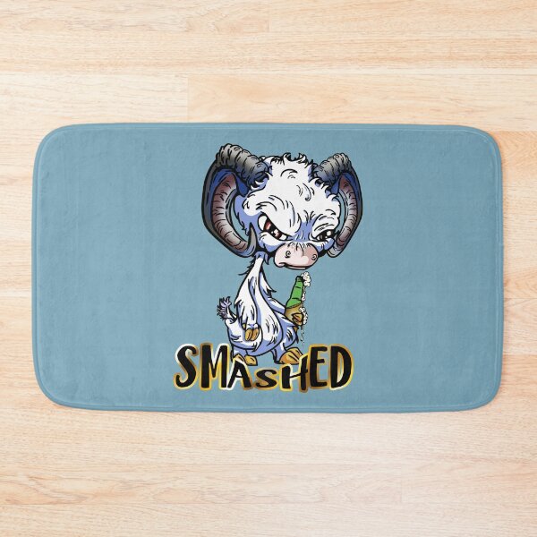 Item preview, White Cartoon Drink GOAT - Smashed designed and sold by iduzarts.