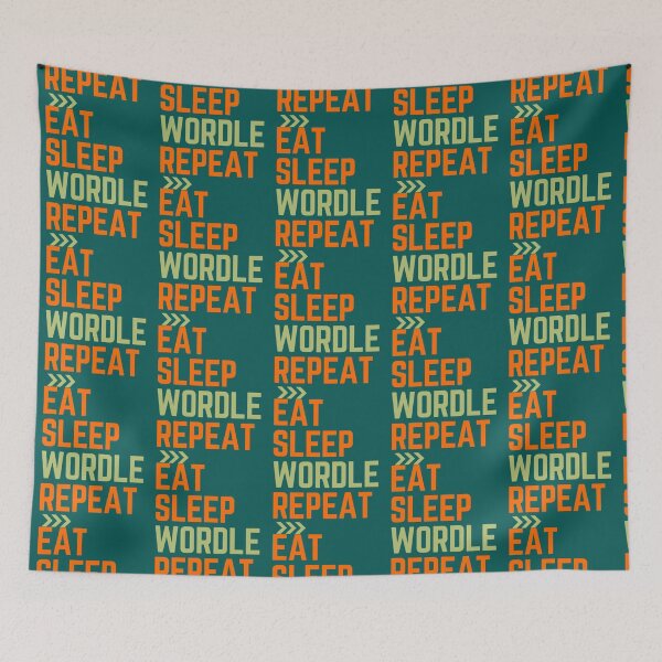 Item preview, Eat Sleep Wordle Repeat designed and sold by TivertonRose.