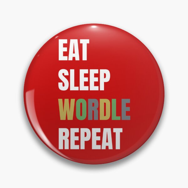 Item preview, EAT SLEEP WORDLE REPEAT   designed and sold by TivertonRose.