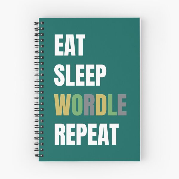 Item preview, EAT SLEEP WORDLE REPEAT   designed and sold by TivertonRose.