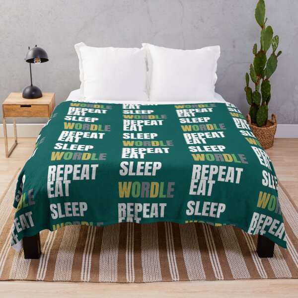 Item preview, EAT SLEEP WORDLE REPEAT   designed and sold by TivertonRose.