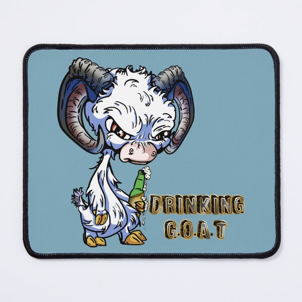 Item preview, White Cartoon Drink GOAT - Greatest of all time designed and sold by iduzarts.