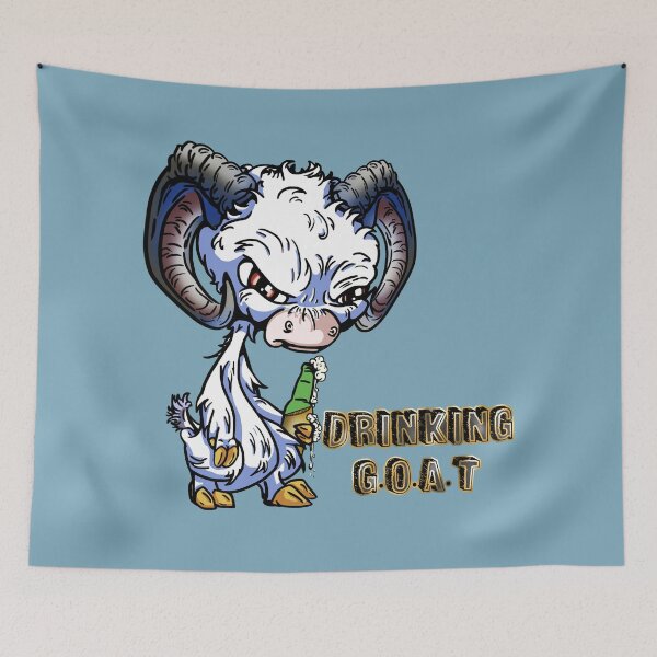 Item preview, White Cartoon Drink GOAT - Greatest of all time designed and sold by iduzarts.