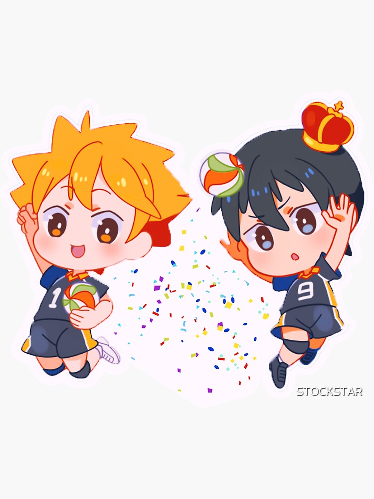 Haikyuu Hinata With Kageyama Ones Of The Best Players Vollyball Anime Haikyuu Sticker By 2046