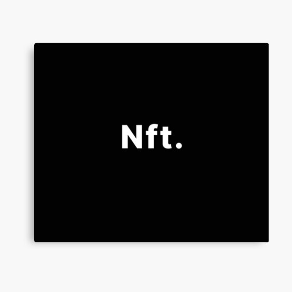 Nft Canvas Prints for Sale Redbubble