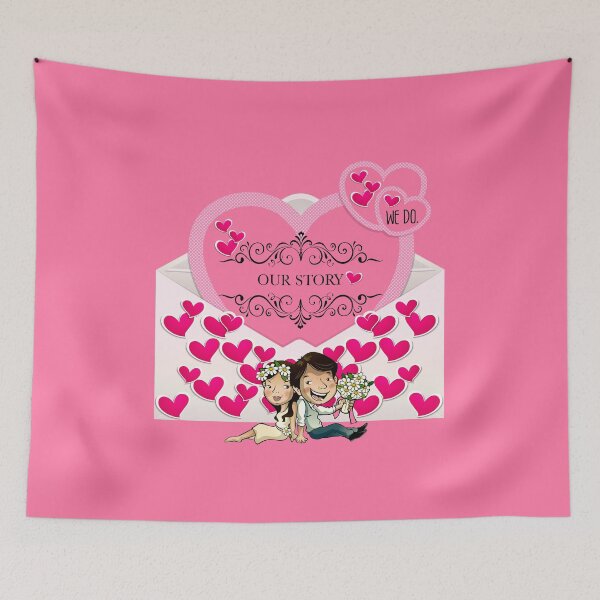 Item preview, Our Story (on Pink) designed and sold by PawsitiveMum.