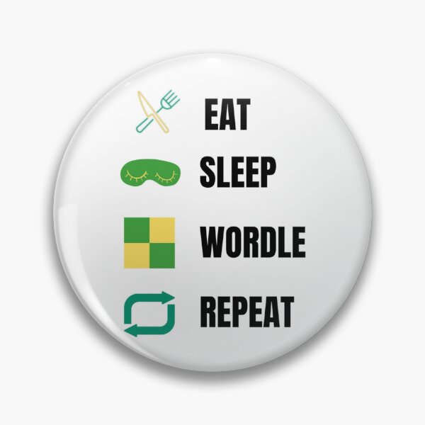 Item preview, Eat sleep wordle repeat - wordle game   designed and sold by TivertonRose.