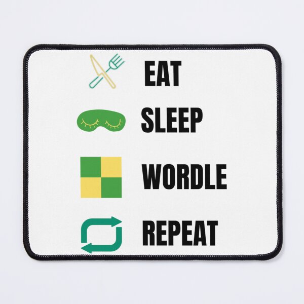 Item preview, Eat sleep wordle repeat - wordle game designed and sold by TivertonRose.