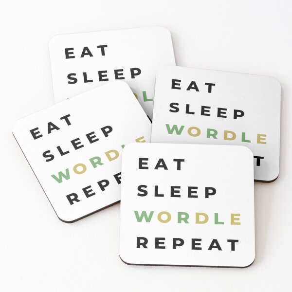Item preview, Eat Sleep Wordle Repeat - Wordle Puzzle   designed and sold by TivertonRose.