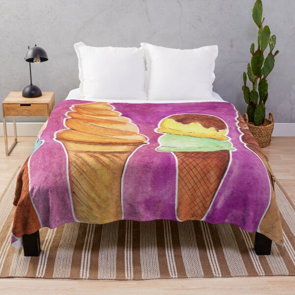 Item preview, Watercolor - Ice cream time, summer time designed and sold by Karolien Kenis.