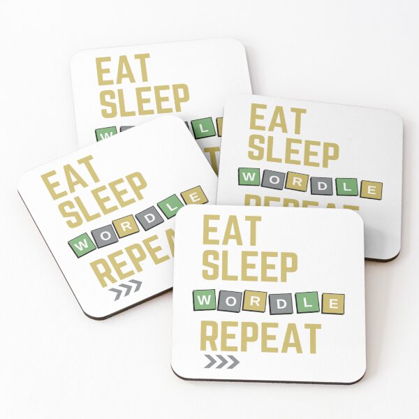 Item preview, Eat Sleep Wordle Repeat designed and sold by TivertonRose.