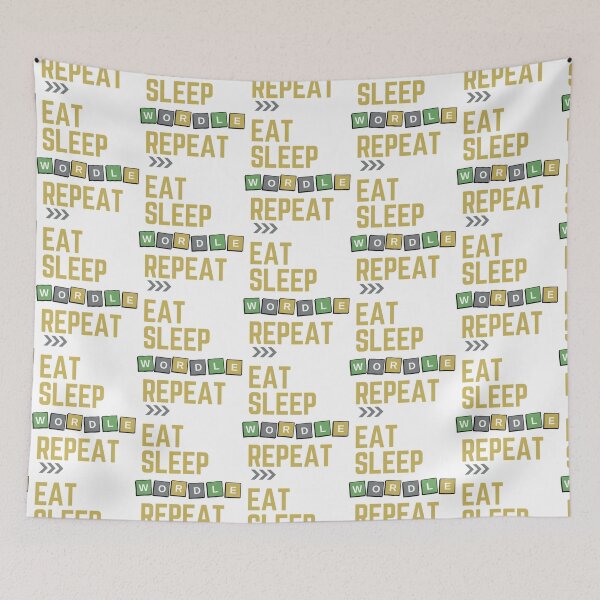 Item preview, Eat Sleep Wordle Repeat designed and sold by TivertonRose.