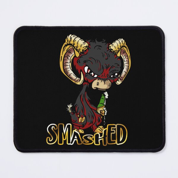 Item preview, Black Cartoon Drink GOAT - Smashed designed and sold by iduzarts.