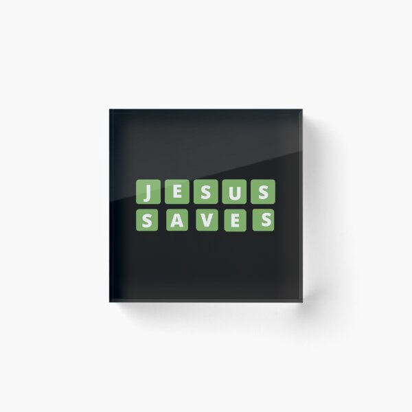 Item preview, Jesus saves wordle- wordle puzzle   designed and sold by TivertonRose.
