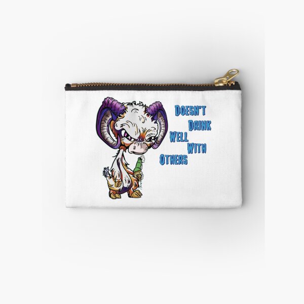 Item preview, Purple and Orange Cartoon Drink GOAT - Doesn't Drink Well with Others designed and sold by iduzarts.