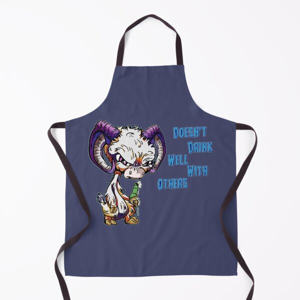 Item preview, Purple and Orange Cartoon Drink GOAT - Doesn't Drink Well with Others designed and sold by iduzarts.