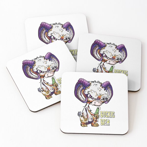 Item preview, Purple and Orange Cartoon Drink GOAT - Bock Bier designed and sold by iduzarts.