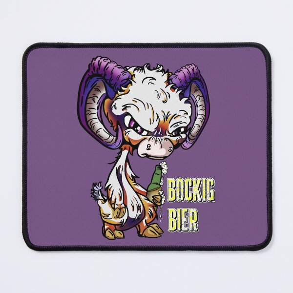Item preview, Purple and Orange Cartoon Drink GOAT - Bock Bier designed and sold by iduzarts.