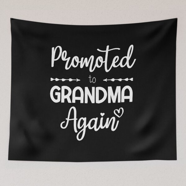 Item preview, Promoted to Grandma Again New Grandma Flowers Gift designed and sold by BestComicss.