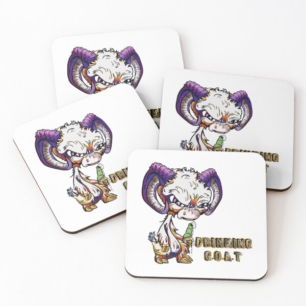 Item preview, Purple and Orange Cartoon Drink GOAT - Greatest of all time designed and sold by iduzarts.